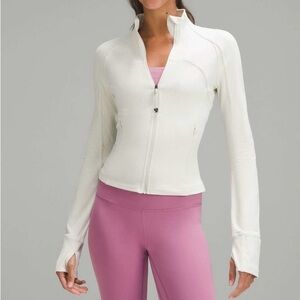 Define Cropped Ribbed Jacket - Color: Bone Size 8